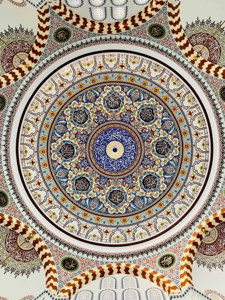 Geometrical ceiling of mosque